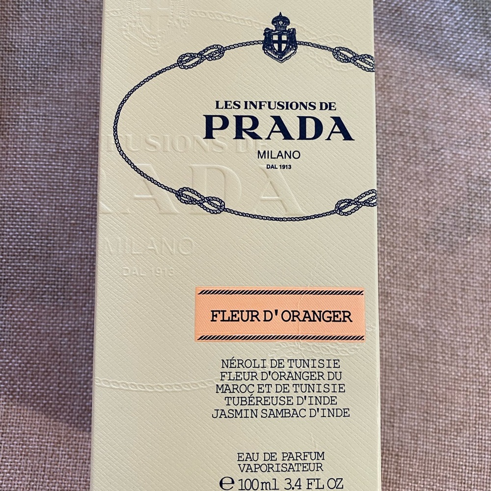 Brand new in box LES INFUSIONS DE PRADA FLEURD' ORANGER 3.4 oz.